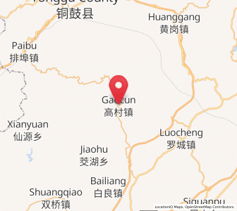 Map of Gaocun, Jiangxi