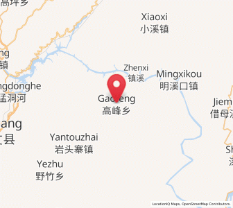Map of Gaofeng, Hunan