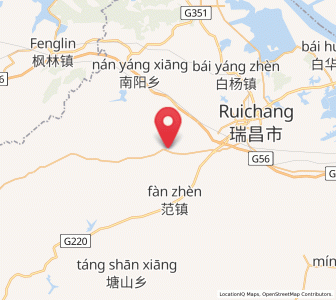 Map of Gaofeng, Jiangxi