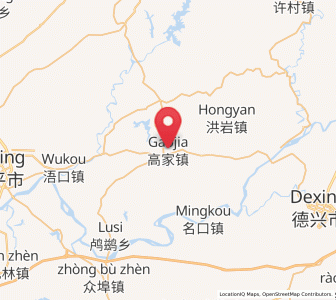 Map of Gaojia, Jiangxi
