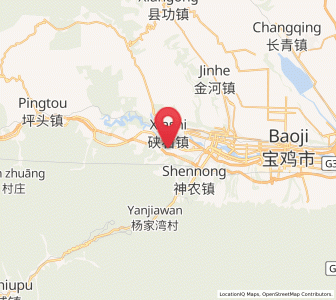 Map of Gaojia, Shaanxi