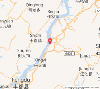 Map of Gaojia, Chongqing