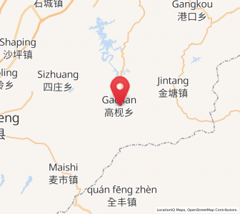 Map of Gaojian, Hubei