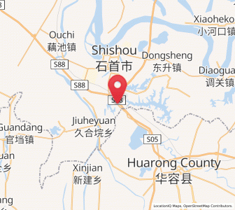 Map of Gaojimiao, Hubei