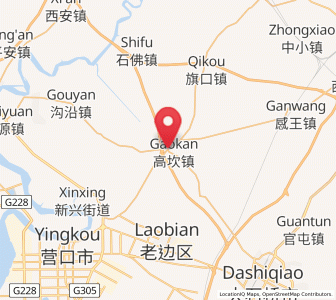 Map of Gaokan, Liaoning
