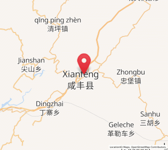 Map of Gaoleshan, Hubei