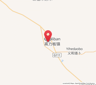 Map of Gaoliban, Inner Mongolia