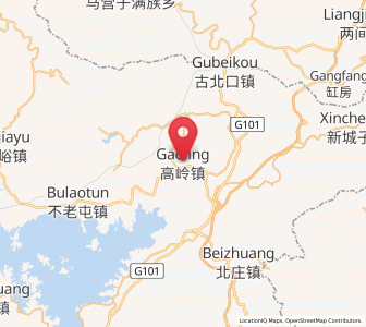 Map of Gaoling, Beijing