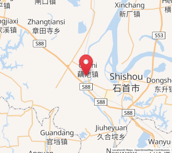 Map of Gaoling, Hubei