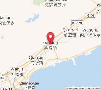 Map of Gaoling, Liaoning