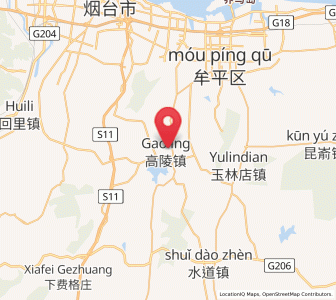 Map of Gaoling, Shandong