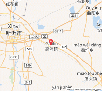 Map of Gaoliu, Jiangsu