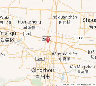 Map of Gaoliu, Shandong