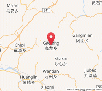 Map of Gaolong, Jiangxi