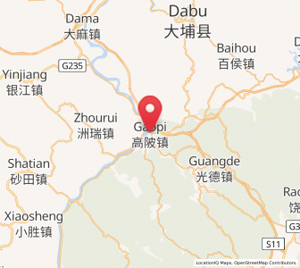 Map of Gaopi, Guangdong