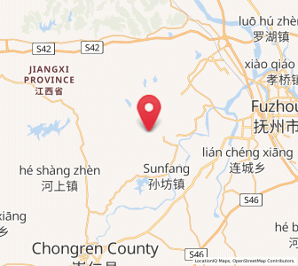Map of Gaoping, Jiangxi