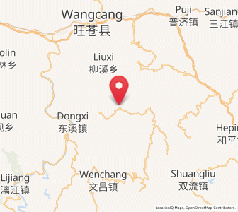 Map of Gaopo, Sichuan