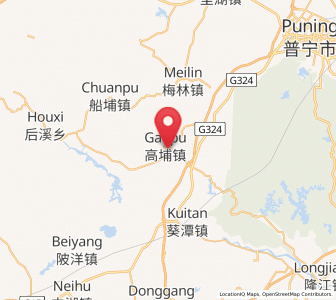 Map of Gaopu, Guangdong