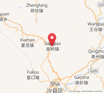 Map of Gaoqiao, Fujian