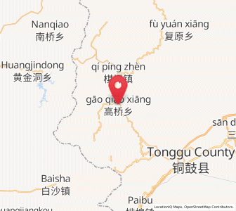 Map of Gaoqiao, Jiangxi