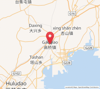 Map of Gaoqiao, Liaoning