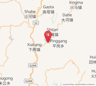 Map of Gaoqiao, Sichuan