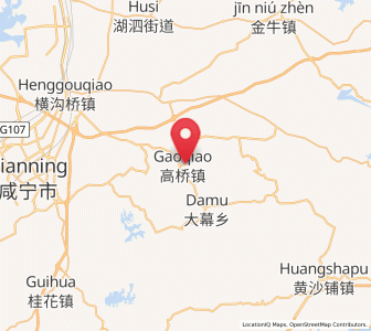 Map of Gaoqiao, Hubei