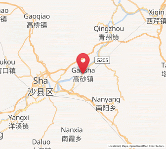 Map of Gaosha, Fujian