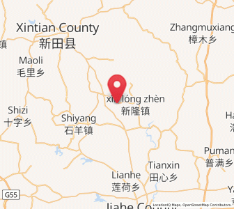 Map of Gaoshan, Hunan