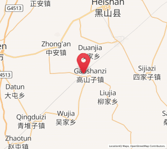Map of Gaoshanzi, Liaoning