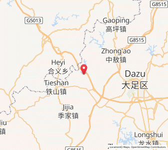 Map of Gaosheng, Chongqing