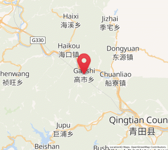 Map of Gaoshi, Zhejiang