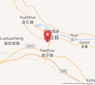 Map of Gaotai Chengguanzhen, Gansu