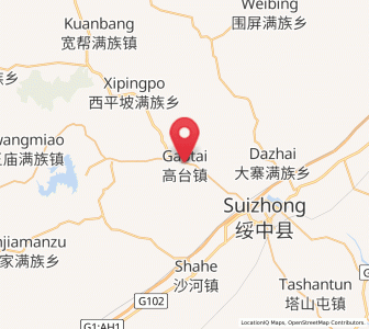 Map of Gaotai, Liaoning