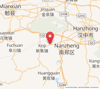 Map of Gaotai, Shaanxi