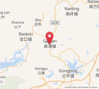 Map of Gaotan, Guangdong