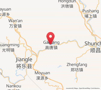 Map of Gaotang, Fujian