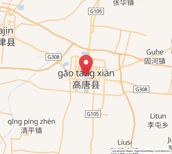 Map of Gaotang, Shandong