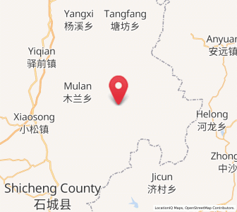 Map of Gaotian, Jiangxi