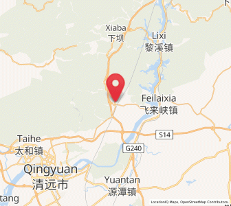 Map of Gaotian, Guangdong