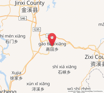 Map of Gaotian, Jiangxi
