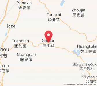 Map of Gaotun, Liaoning