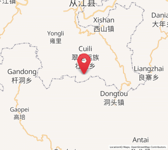 Map of Gaowu, Guizhou