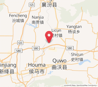 Map of Gaoxian, Shanxi