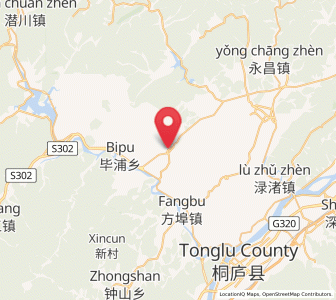 Map of Gaoxiang, Zhejiang