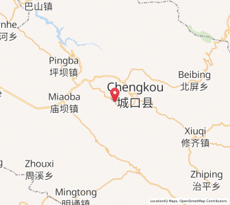 Map of Gaoyan, Chongqing