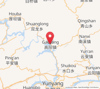 Map of Gaoyang, Chongqing