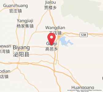 Map of Gaoyi, Henan