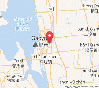 Map of Gaoyou, Jiangsu