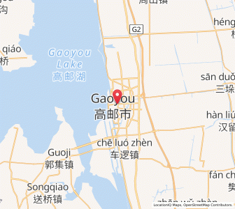 Map of Gaoyou, Jiangsu
